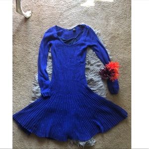 Blue Sweater Dress